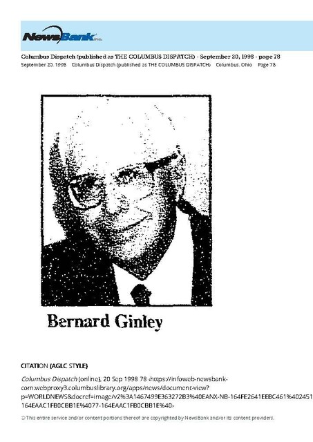 Theater Showman and More:  Bernard Ginley (1998)