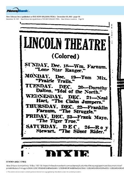 African American Theater (1921)