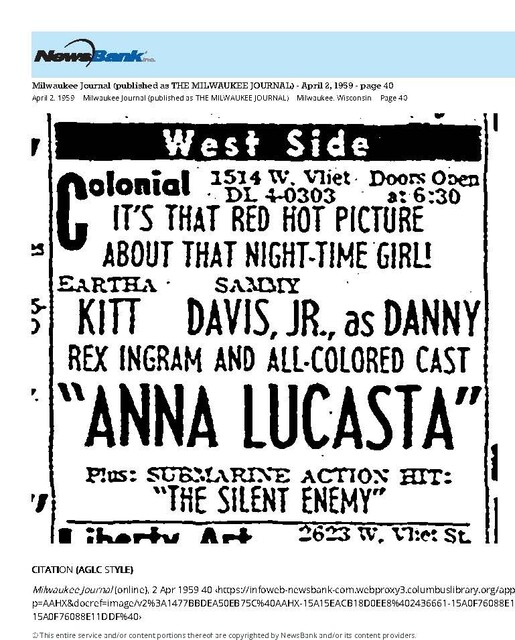 Eartha Kitt, Sammy Davis, Jr., Rex Ingram (1959)