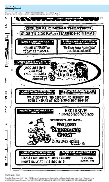 The Once Mighty  Presence of General Cinema Theatres (1976)