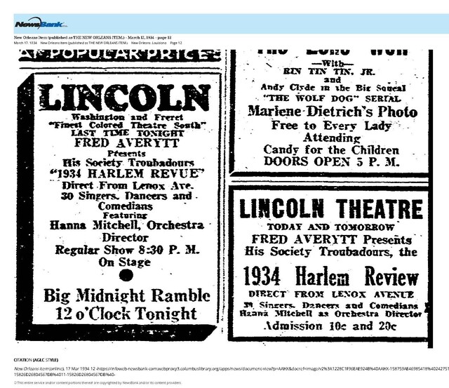 African American Theater (1934)