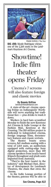 Landmark's Keystone Art Cinema & Indie Lounge