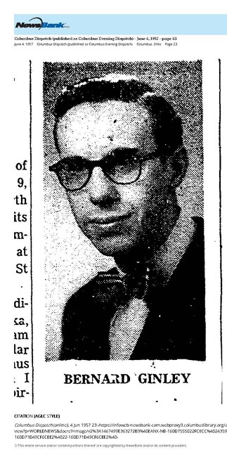 Theater Showman and More: Bernard Ginley (1957)