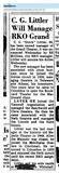 Theater Showman and More:  C. G. Littler (1958)