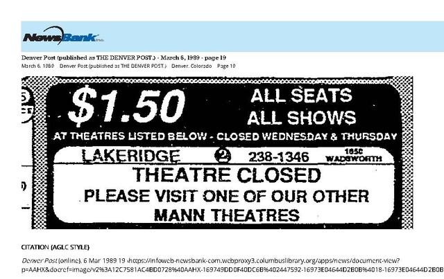 Closed (1989)