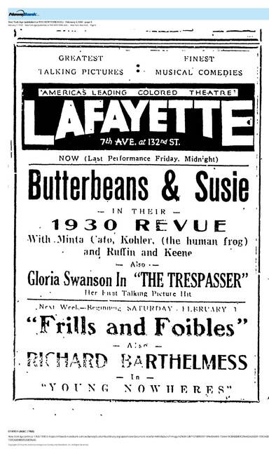 African American Theater (1930)