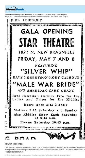 Remodeled, Renamed, and Reopened (1954)