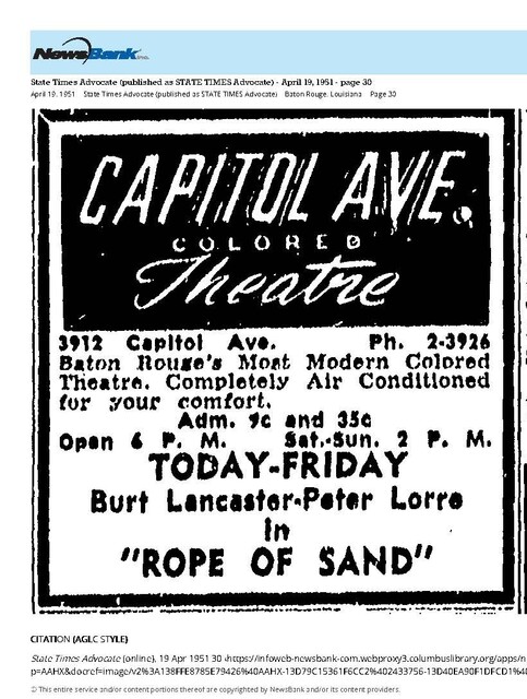 African American Theater (1951)