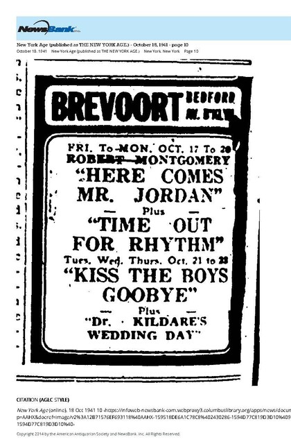 African American Theater (1941)