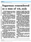 Theater Showman and More: Charles Sugarman, R. I. P. (1987)