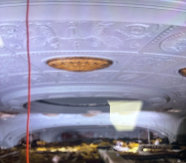 Claridge Former Auditorium Decor through H-Vac Roof