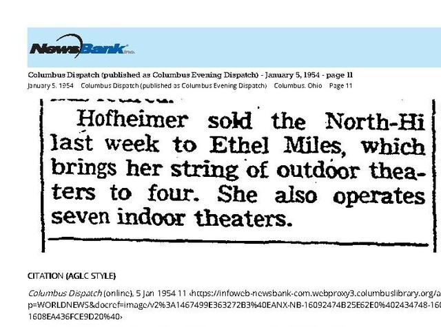 New Owner (1954) / Theater Showwoman and More: Ethel Miles