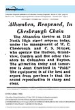 Theater Showman and More: W. C. Chesbrough (1931)