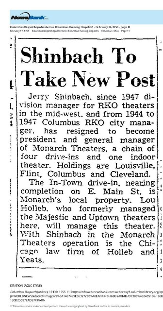 Theater Showmen and More: Jerry Shinbach and Lou Holleb (1955)
