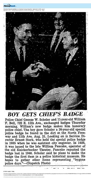 Theater Showman and More: William Pancake (1961)