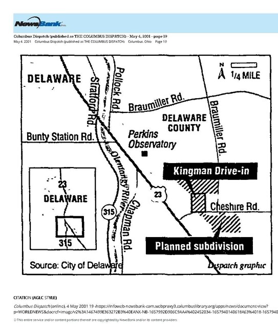 Map of Kingman Drive-In (2001)