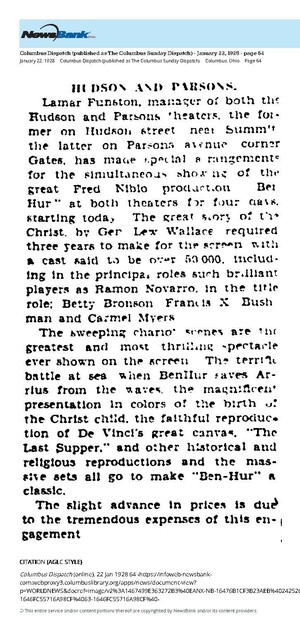 Theater Showman and More: Lamar Funston (1928)
