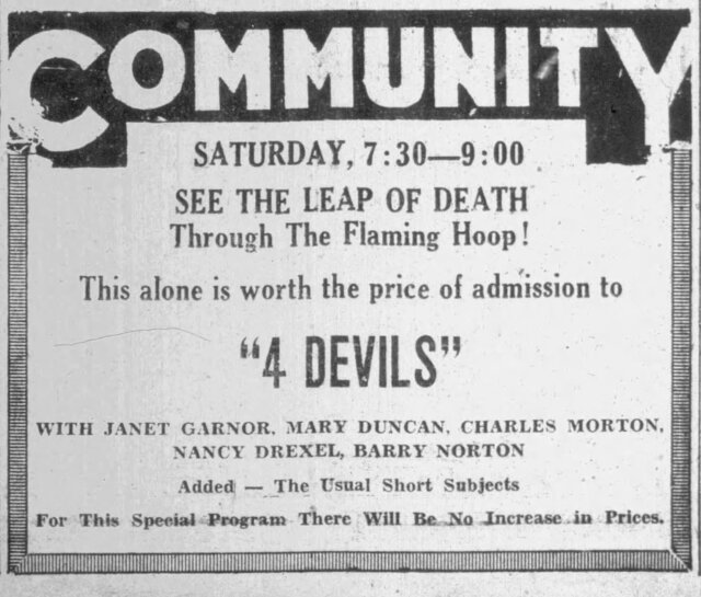 4 Devils at the Tibbits, Coldwater's Community Theatre