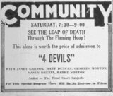 4 Devils at the Tibbits, Coldwater's Community Theatre