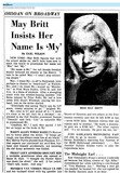 May Britt, R. I. P. (`1934 - 2025)