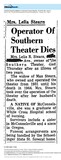 Theater Showwoman and More: Mrs. Leila R. Stearn, R. I. P.   (1962)