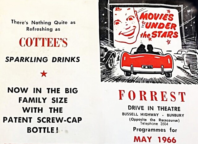 Forrest Drive-In 2 Vasse Street, Bunbury, WA  - May 1966