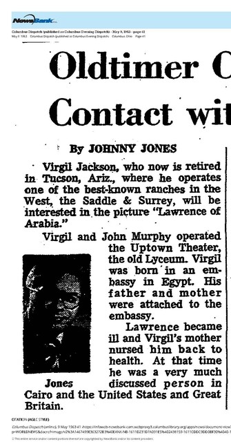 Theater Showman and More: Virgil Jackson (1963)