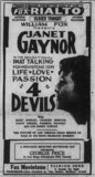 4 Devils at the Fox Rialto, Butte, 24 September 1929