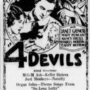 4 Devils at the State—13-14 December, 1929