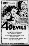4 Devils at the State—13-14 December, 1929