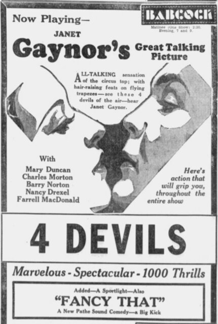 4 Devils at the Babcock—16-17 October, 1929