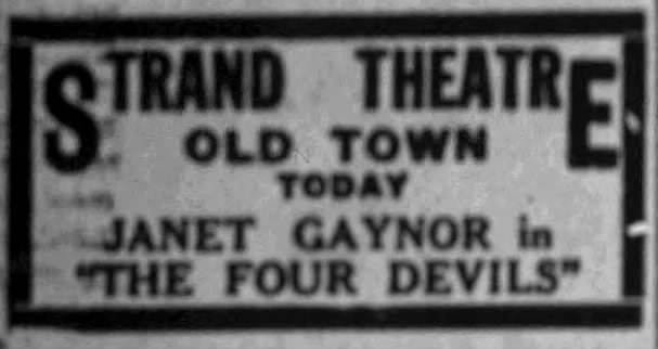 4 Devils at the Strand, 2-3 November, 1929