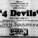4 Devils at the Lincoln—22-25 November, 1929