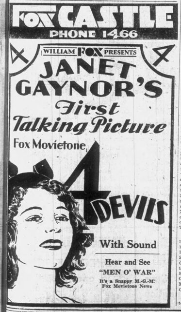 4 Devils at the Fox Castle, Vancouver—10-12 October, 1929
