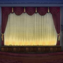 Recreation of stage drapes from early 1950s to 1970s