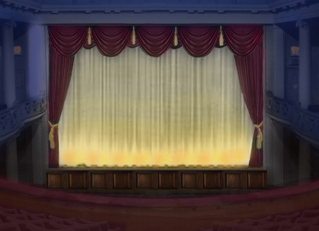 Recreation of stage drapes from early 1950s to 1970s