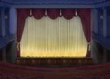 Recreation of stage drapes from early 1950s to 1970s