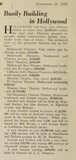 New Theater Plans or Under Construction (1925)
