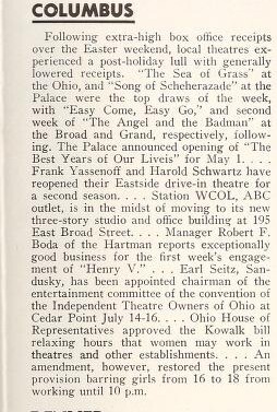 April 1947 News