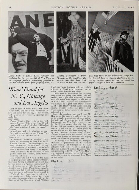 Orson Welles: A Case Study (1941)