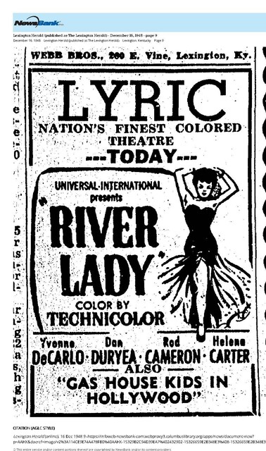 African American Theater (1948)