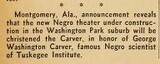 African American Theater (1941) Under Construction