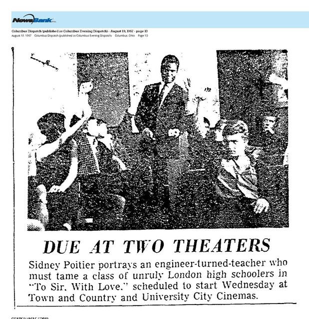 Sidney Poitier--Number Seven Box Office Star (1967)/RIP (1927-2022)