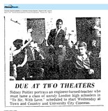 Sidney Poitier--Number Seven Box Office Star (1967)/RIP (1927-2022)
