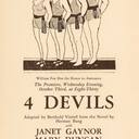4 Devils at the Gaiety Theatre, 3 October, 1928