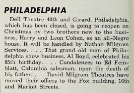African American Theater (1961)
