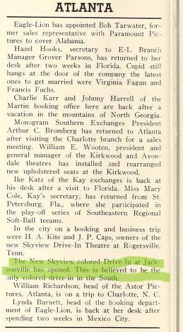 African American Theater (1947) Opened