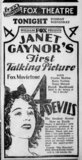 4 Devils at the Fox, 4 November 1929