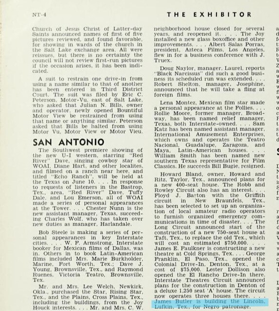 African American Theater (1948) Under Construction
