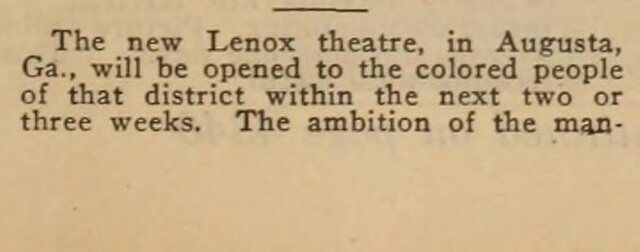 African American Theater (1920) Page 1 - Opening